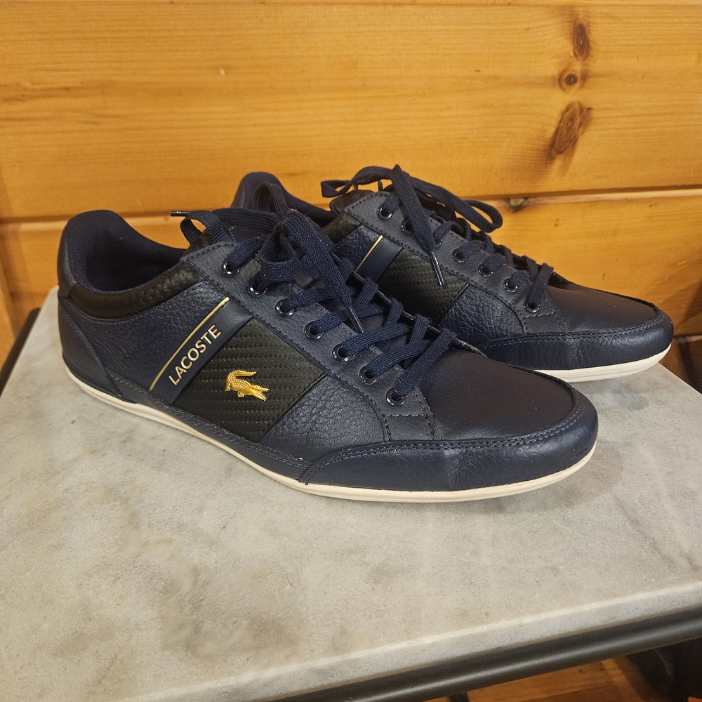 Lacoste Men's Navy Sneakers 10.5